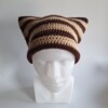 Gehaakte muts 'Brown & tan'