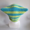 Gehaakte muts 'Lime & turquoise'