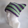 Gehaakte muts 'Purple & peppermint'
