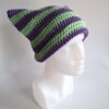 Gehaakte muts 'Purple & peppermint'
