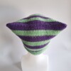 Gehaakte muts 'Purple & peppermint'