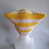 Gehaakte muts 'Yellow & white'