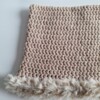 Gehaakte muts met imitatiebont 'Basic beige'