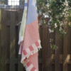 Hamamdoek - turks handdoek | 100x160 cm | tegel & groen & turkoois