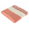 Hamamdoek xl hiera - hammam strandlaken sauna handdoek backpacken - dames en heren - extra groot - 100x220 cm - oranje