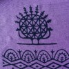 Handgemaakte fuchsia kleur katoenen sjaal