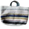 Kelim shopper tas in blauwe kleuren
