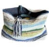 Kelim shopper tas in blauwe kleuren