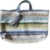Kelim shopper tas in blauwe kleuren