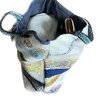 Kelim shopper tas in blauwe kleuren