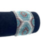 Weef armband met Miyuki kralen | Turquoise - Bruin - Rose -Goudkleurig