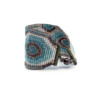 Weef armband met Miyuki kralen | Turquoise - Bruin - Rose -Goudkleurig