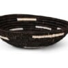 Zwarte rieten schaal Bold 20 cm