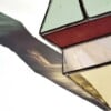 glas in lood Kersthanger Kosmo