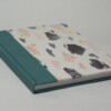 Notitie en/of schetsboek met linnen en omslag decoratief papier