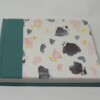 Notitie en/of schetsboek met linnen en omslag decoratief papier