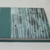 Notitie/schetsboek met linnen en omslag decoratief papier