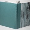 Notitie/schetsboek met linnen en omslag decoratief papier