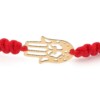 Armband Hamsa hand bedeltje 14 karaat geel goud, ideaal als cadeau, maat verstelbaar 15-21 cm