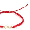 Armband Infinity - bedel 14 karaat geel goud, ideaal als cadeau, maat verstelbaar 15-21 cm