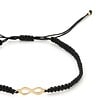 Armband Infinity - bedel 14 karaat geel goud, ideaal als cadeau, maat verstelbaar 15-21 cm