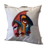 Artisan Faces Geborduurde Kussenhoezen met Vezelvulling – 100% Katoen