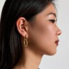 Bamboo Link Hoops