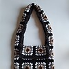 Gehaakte tas 'Furry & black'