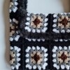 Gehaakte tas 'Furry & black'