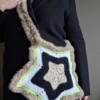 Gehaakte tas 'Lime star'