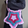 Gehaakte tas 'Purple star'