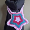 Gehaakte tas 'Purple star'