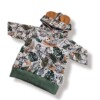 Handhemaakte - capuchon- sweatshirt- safari-dieren