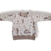 Handhemaakte truin- sweatshirt- dieren-maan