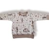 Handhemaakte truin- sweatshirt- dieren-maan