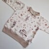 Handhemaakte truin- sweatshirt- dieren-maan