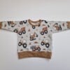 Handhemaakte truin- sweatshirt- tractor