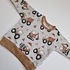 Handhemaakte truin- sweatshirt- tractor