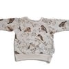 Handhemaakte truin- sweatshirt- vogels
