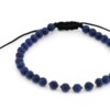 Lapis lazuli armband met 14 karaat gouden kralen, voor vrouwen en mannen, perfect als cadeau, maat verstelbaar 15-21 cm