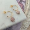 Natural stone oorbellen