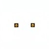 Origineel ontwerp | Schelp embleem studs | dik 18k verguld