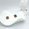 Origineel ontwerp | Schelp embleem studs | dik 18k verguld