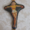 Retro Bokster PIN-UP Hanger voor Sleutel of Tas