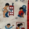 Ruime tas van vintage stoffen.