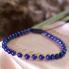 Stijlvolle Lapis lazuli armband met 14 karaat geelgouden kralen