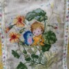 Tas van lief borduurwerk en vintage deken