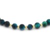 Tijdloze Armband met Blauwe Tijgeroog en 14 Karaat Gouden Kralen 2 mm, voor vrouwen en mannen, ideaal als cadeau