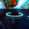 Turkoois armband met 14 karaat geelgouden kralen