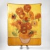Van Gogh Zonnebloemen Deken - Kunstzinnige Polar Plaid